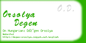 orsolya degen business card